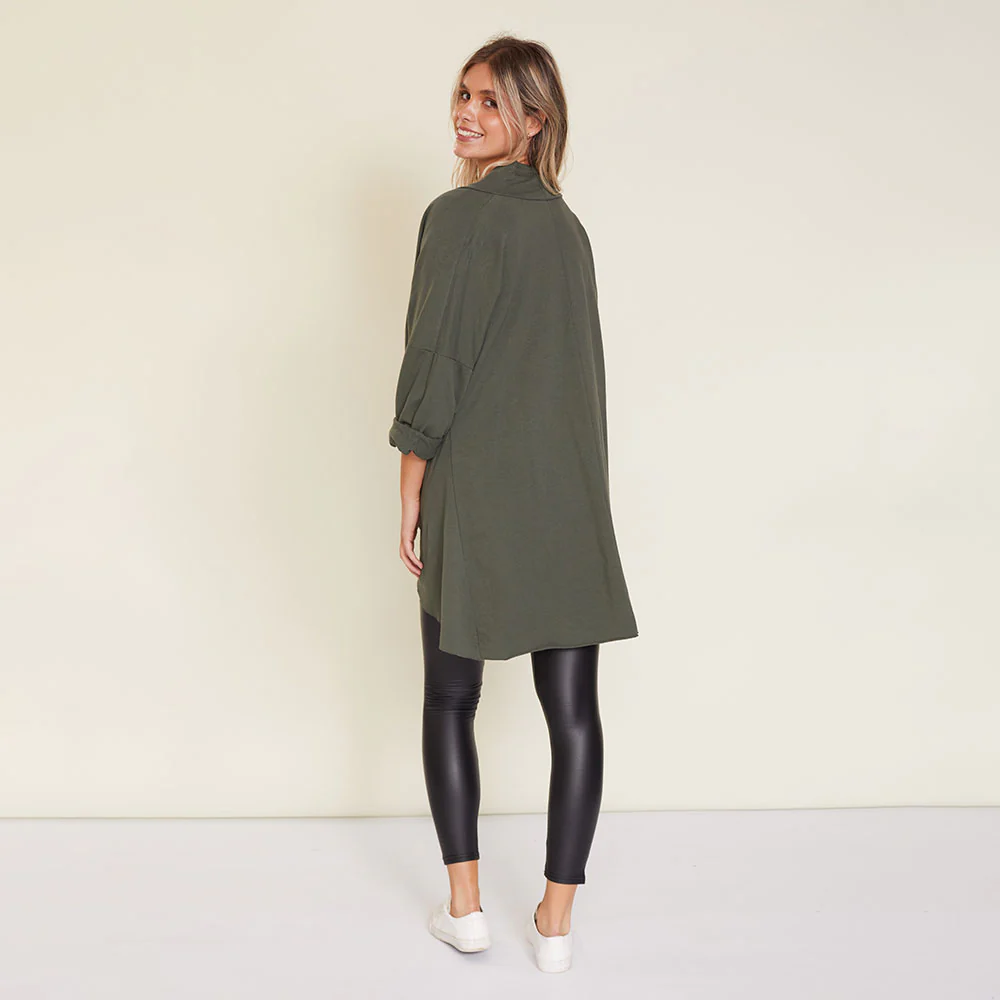 Suki Cardigan (Khaki) - Image 11