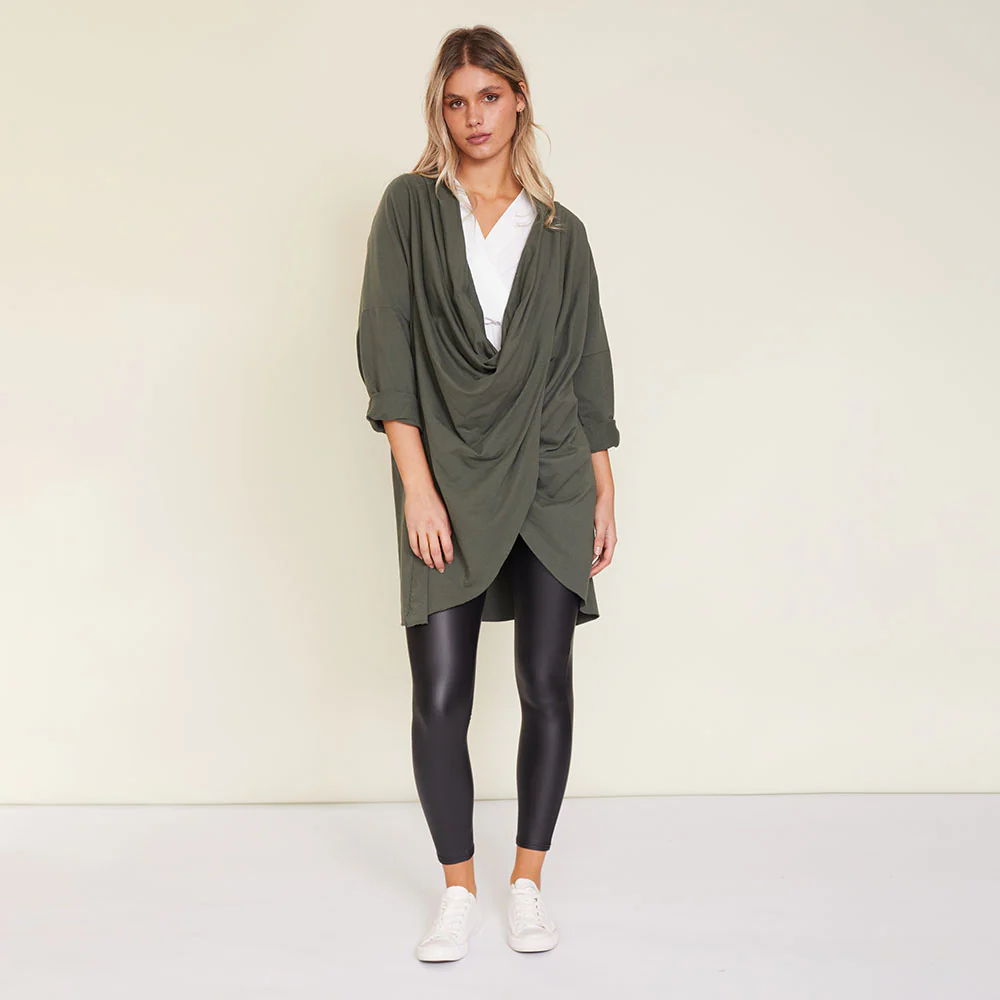 Suki Cardigan (Khaki) - Image 3