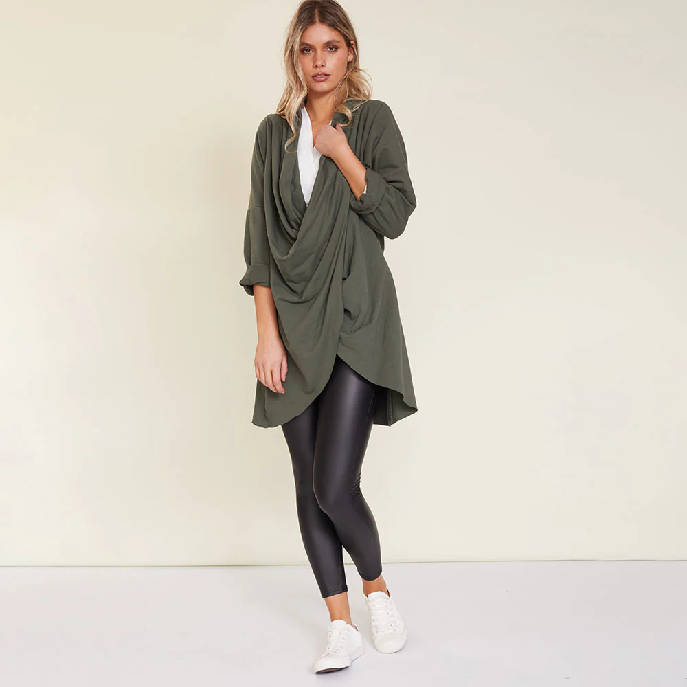Suki Cardigan (Khaki) - Image 6