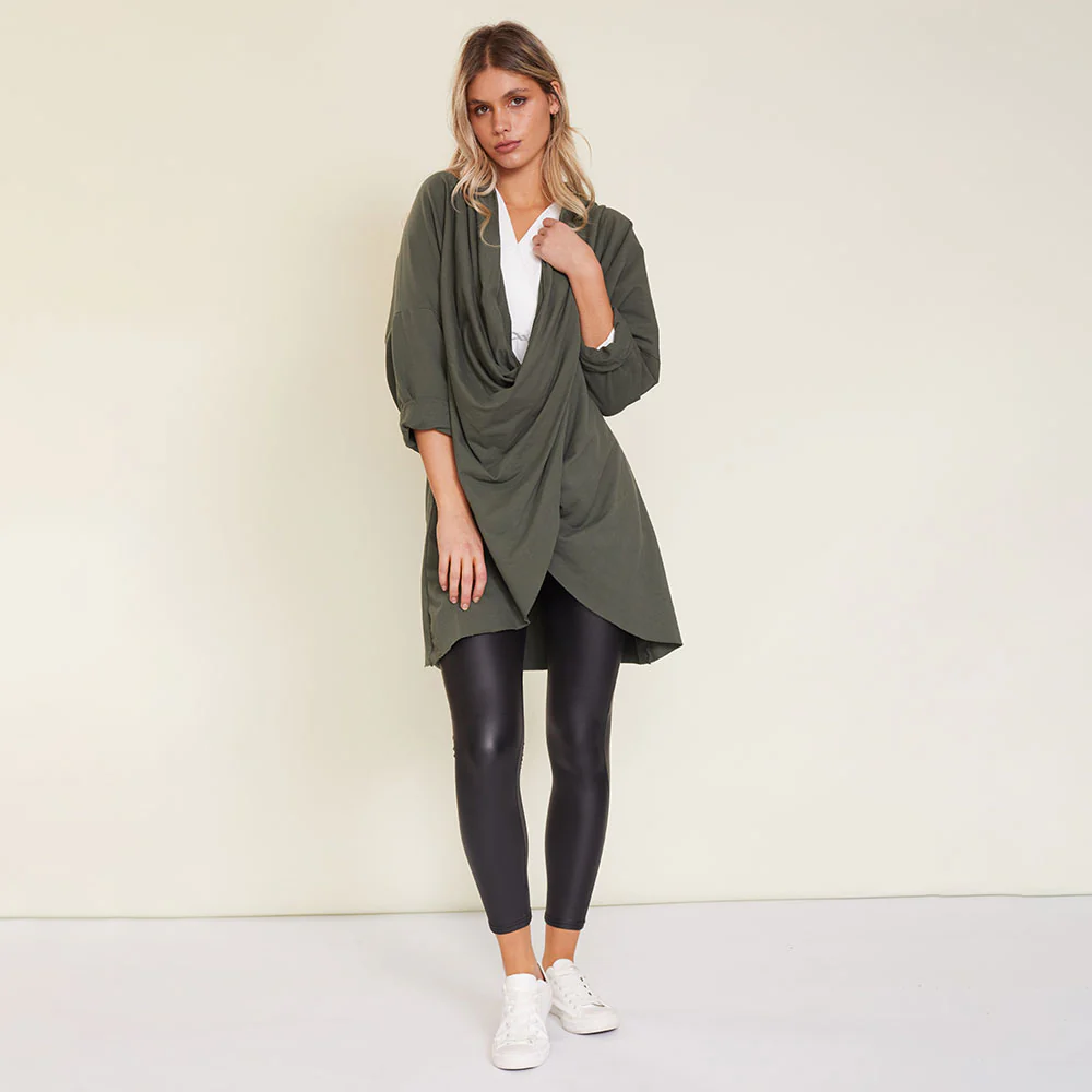 Suki Cardigan (Khaki) - Image 7