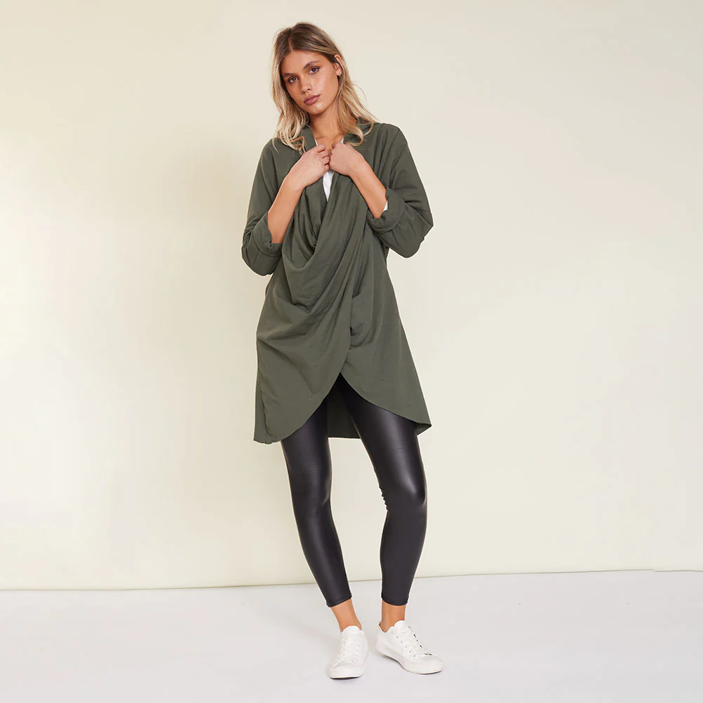 Suki Cardigan (Khaki) - Image 8