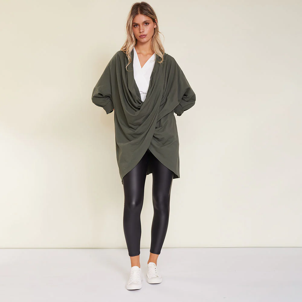 Suki Cardigan (Khaki) - Image 9