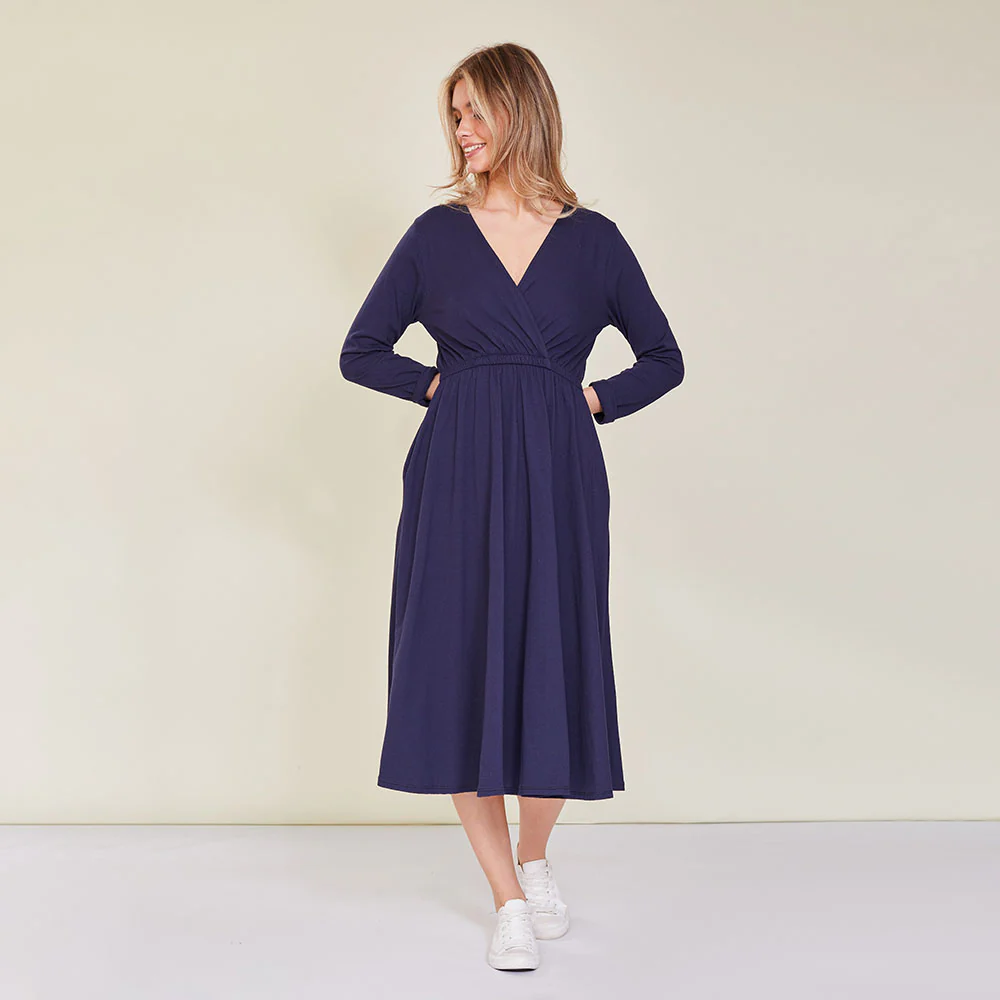 Sutton Dress (Navy) - Image 6