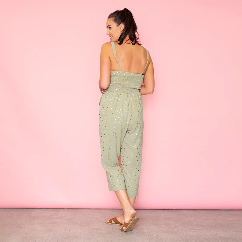Isabella Sweetheart Jumpsuit (Sage) - Image 3