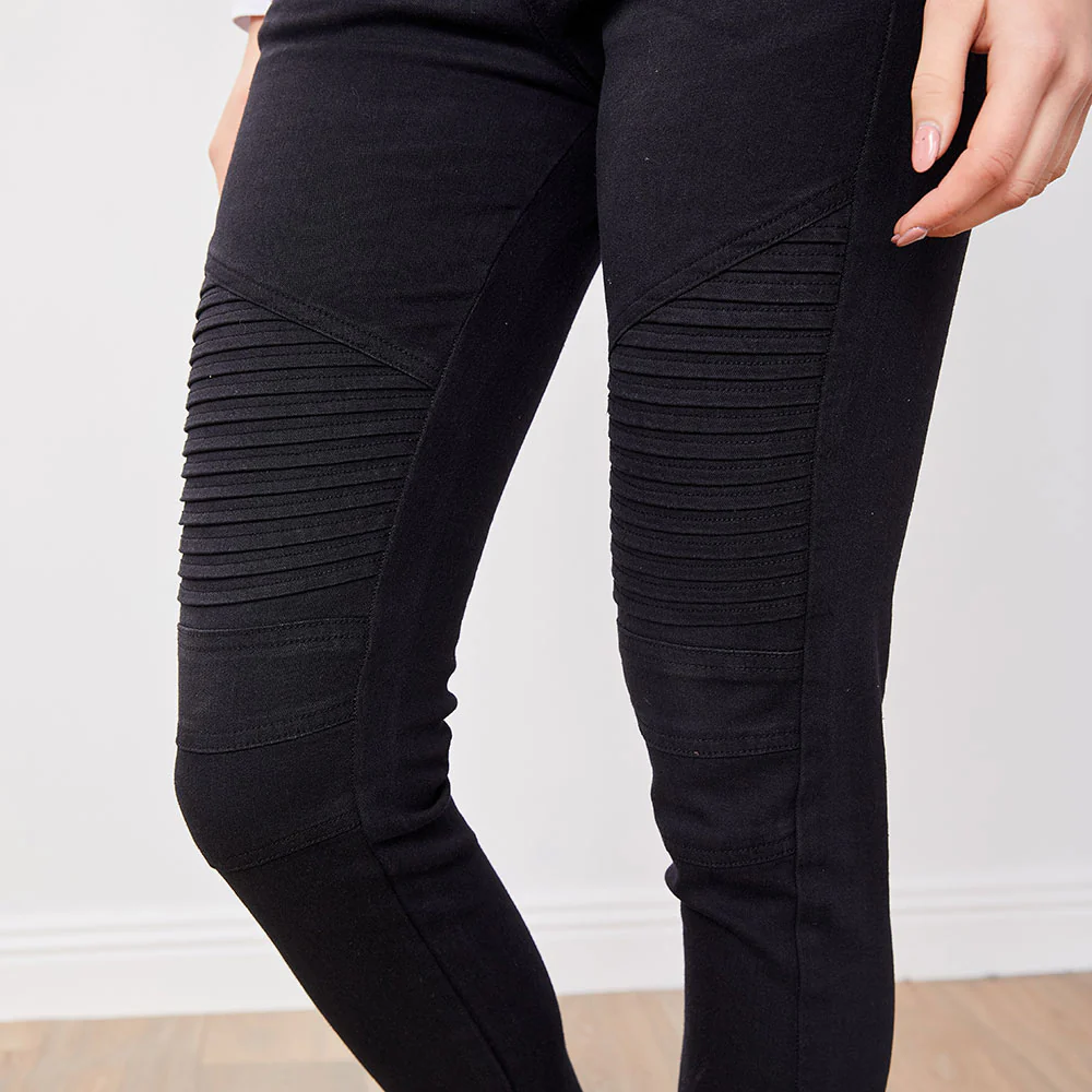 Tara Biker Jeans (Black) - Image 8