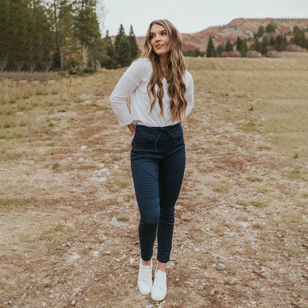 Ruby Biker Trousers (Navy) - Image 13