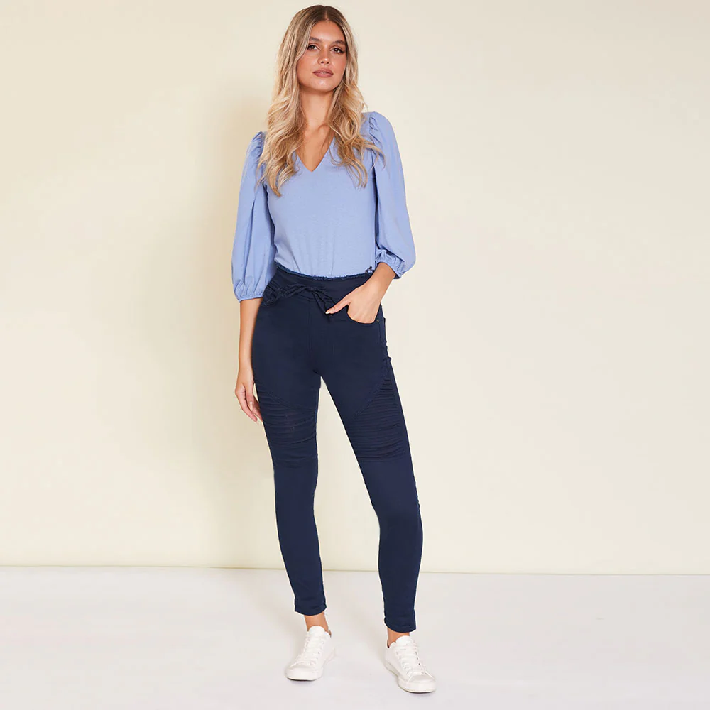 Ruby Biker Trousers (Navy) - Image 5