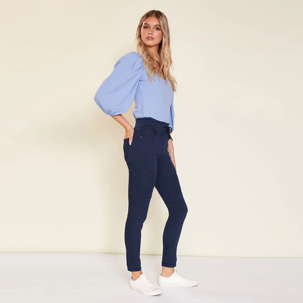 Ruby Biker Trousers (Navy) - Image 7