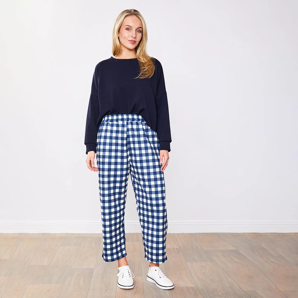 Tessa Trousers (Blue Checkered) - Image 10
