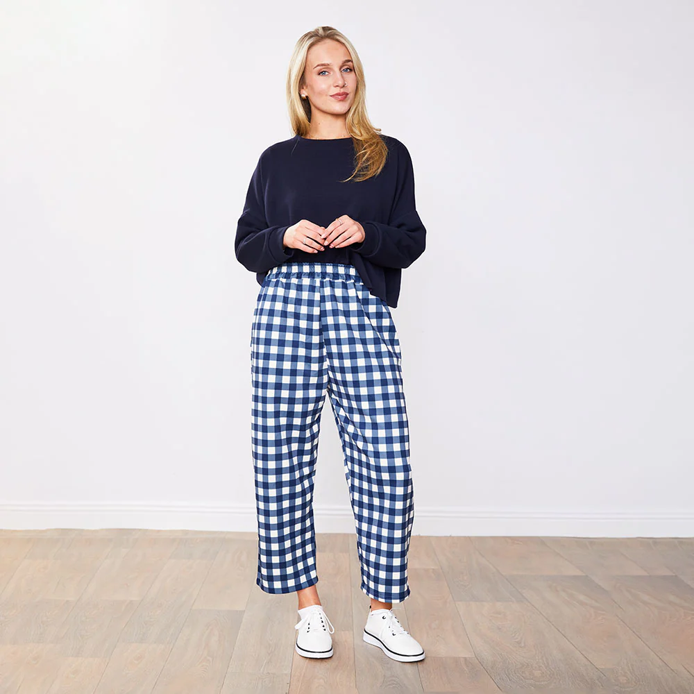 Tessa Trousers (Blue Checkered) - Image 11