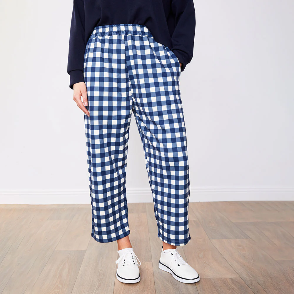 Tessa Trousers (Blue Checkered) - Image 13