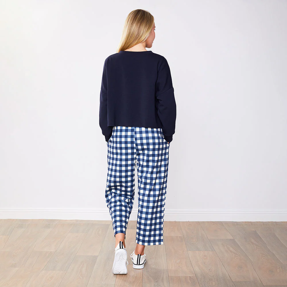 Tessa Trousers (Blue Checkered) - Image 16