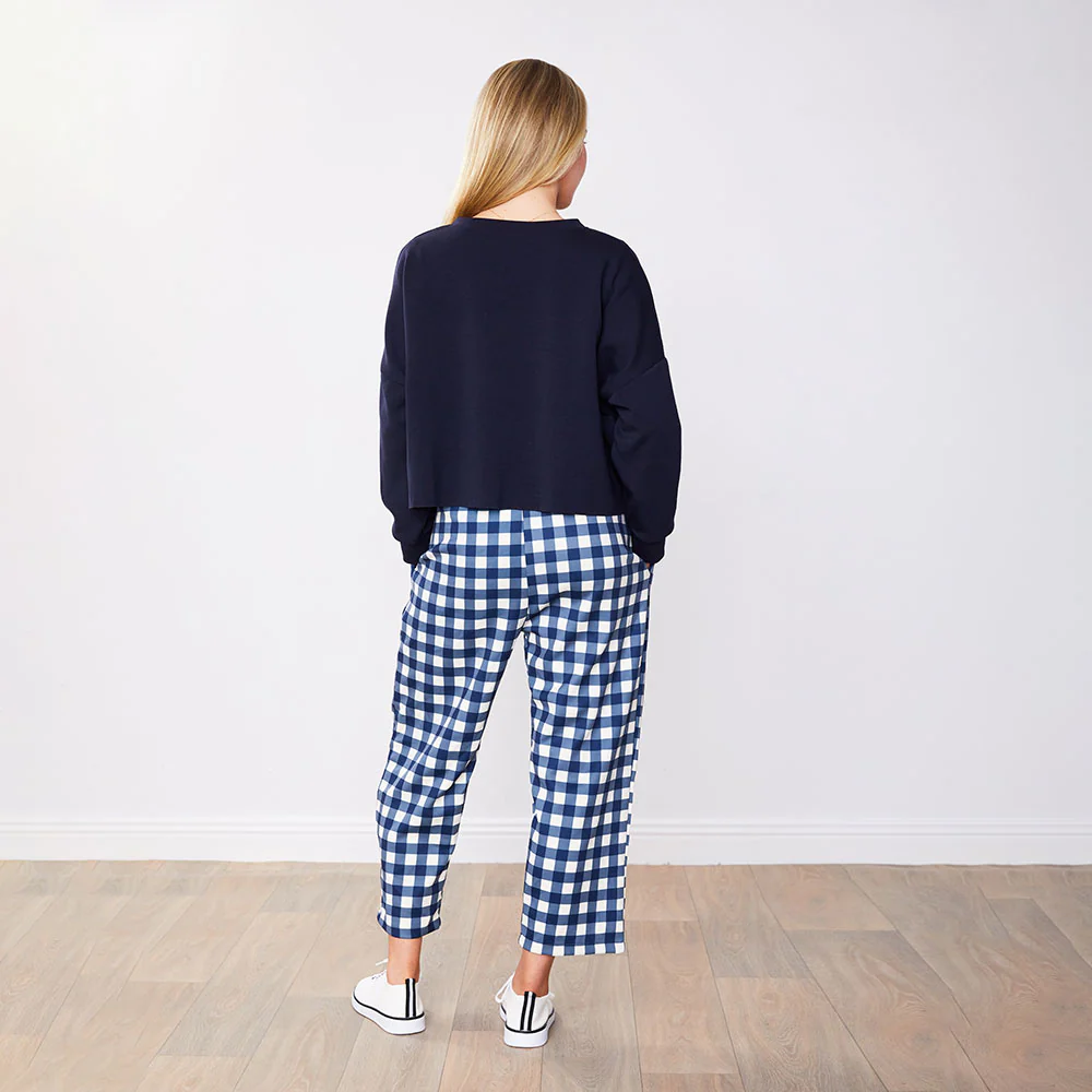Tessa Trousers (Blue Checkered) - Image 17