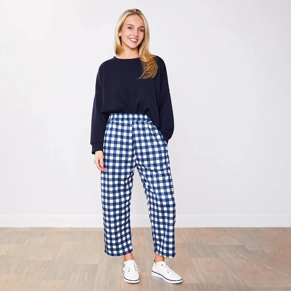 Tessa Trousers (Blue Checkered) - Image 8
