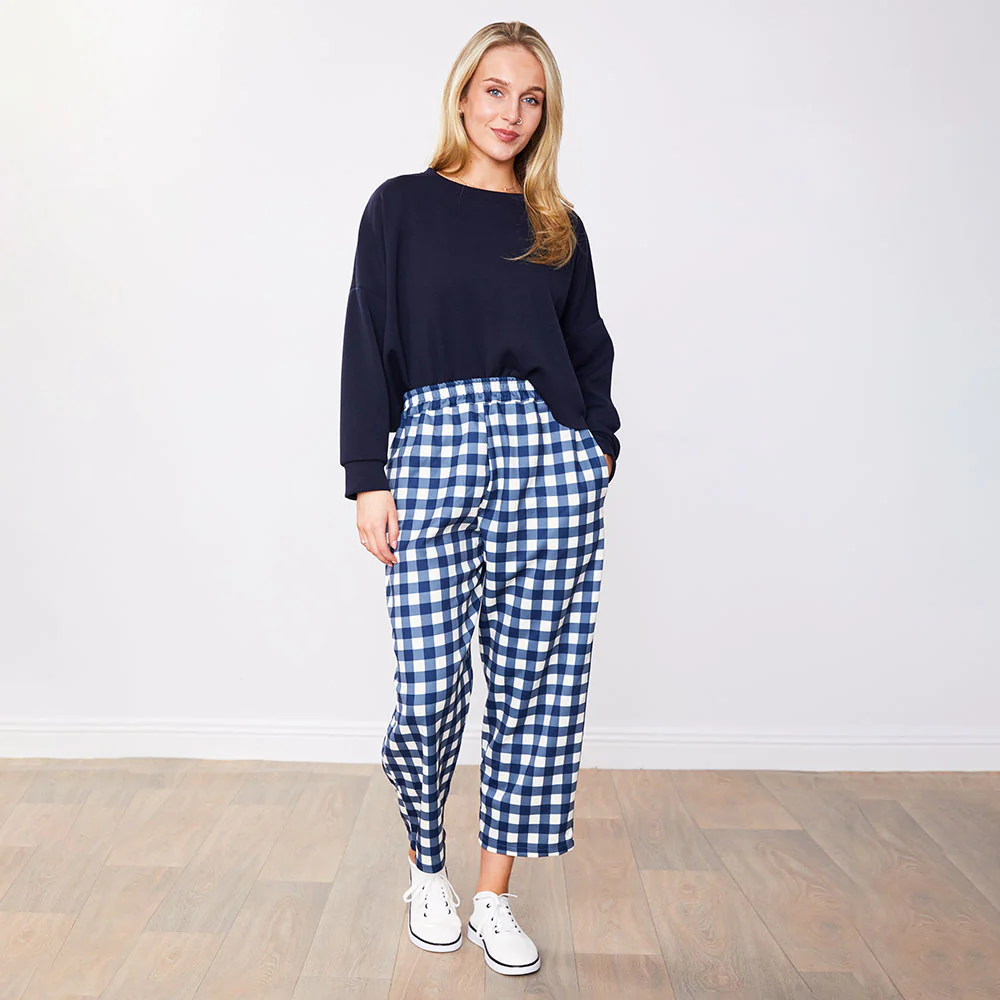 Tessa Trousers (Blue Checkered) - Image 9