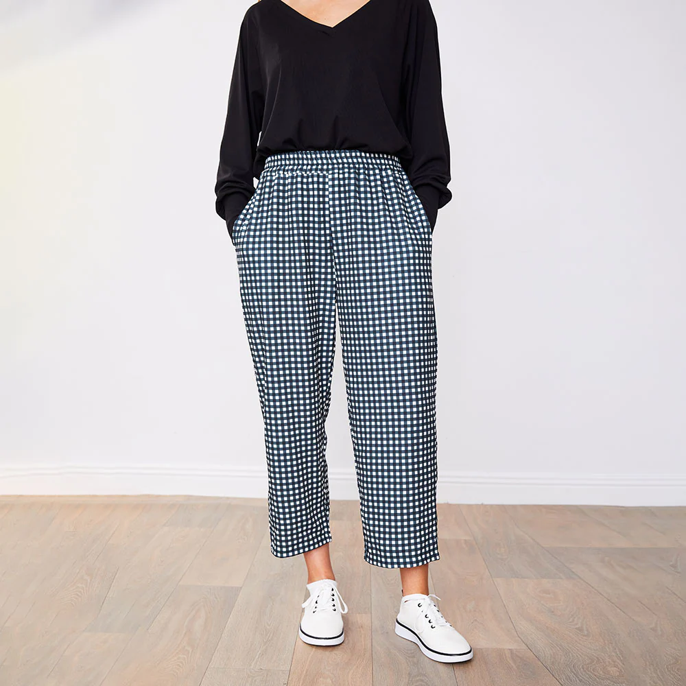 Tessa Trousers (Green Checkered) - Image 2