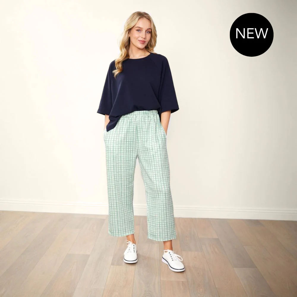 Tessa Trousers (Green Grid) - Image 10