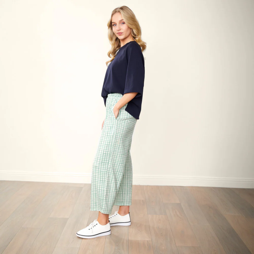 Tessa Trousers (Green Grid) - Image 12