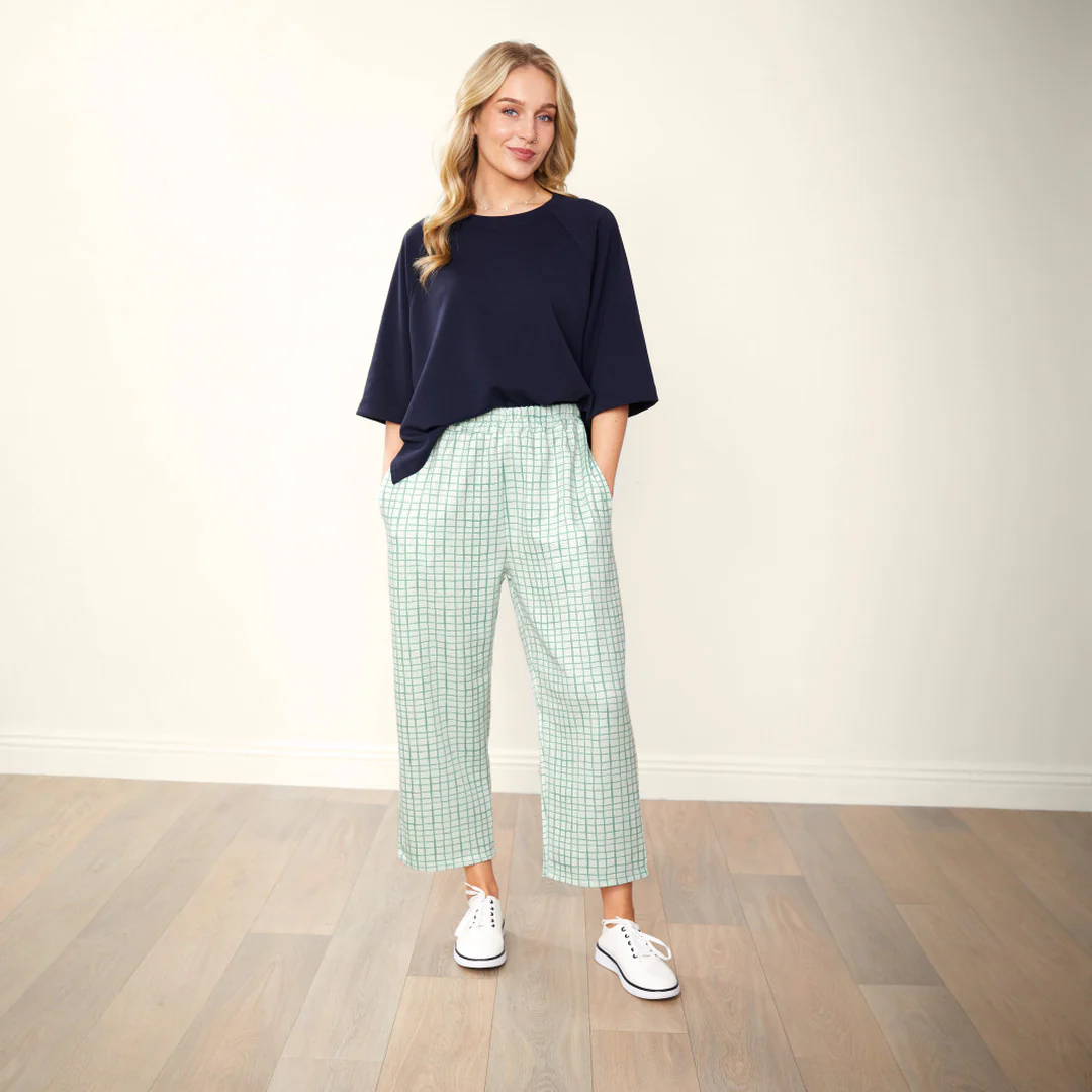 Tessa Trousers (Green Grid) - Image 13