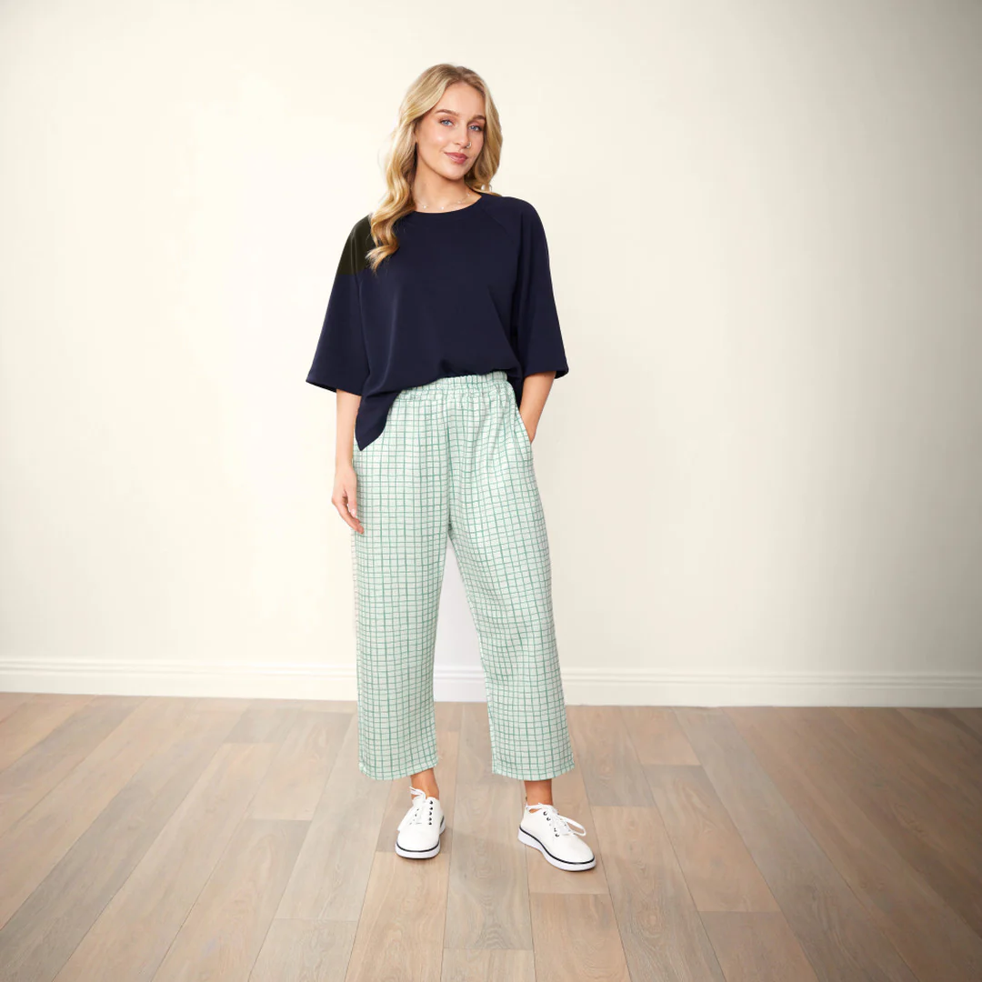 Tessa Trousers (Green Grid) - Image 14