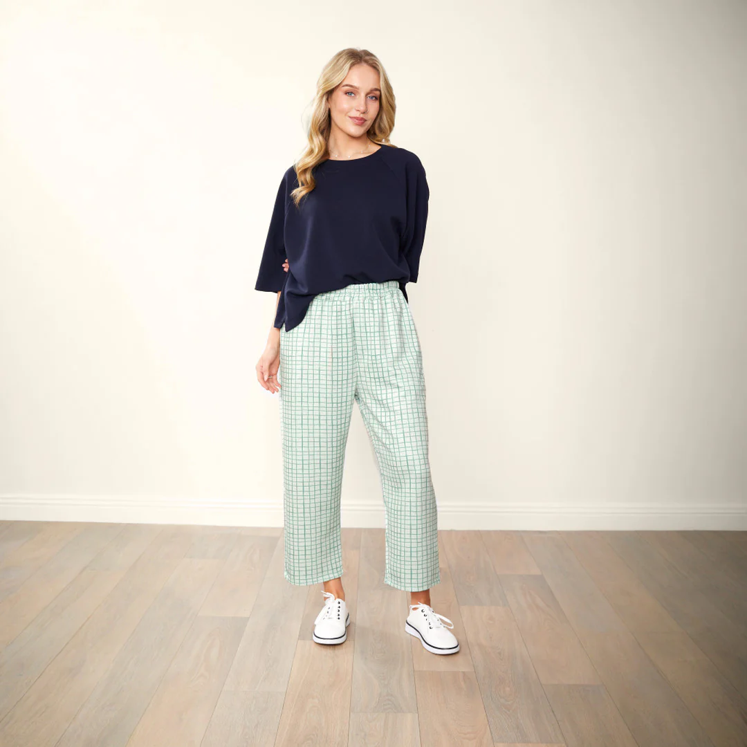 Tessa Trousers (Green Grid) - Image 15
