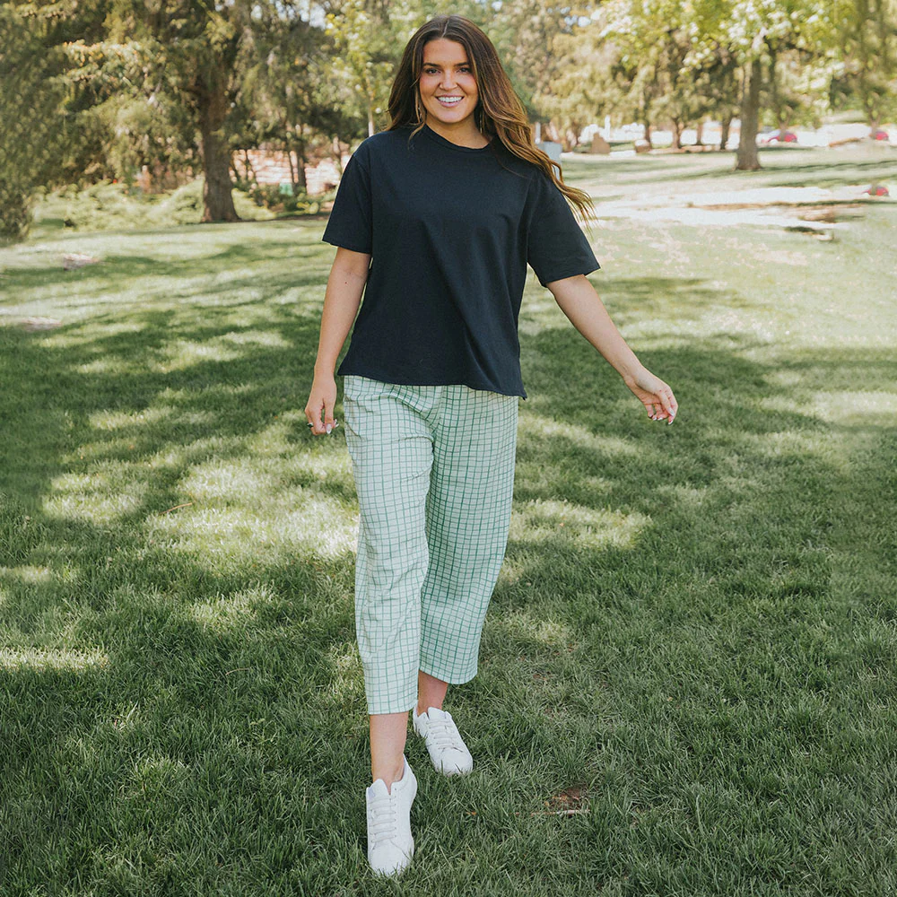 Tessa Trousers (Green Grid) - Image 4