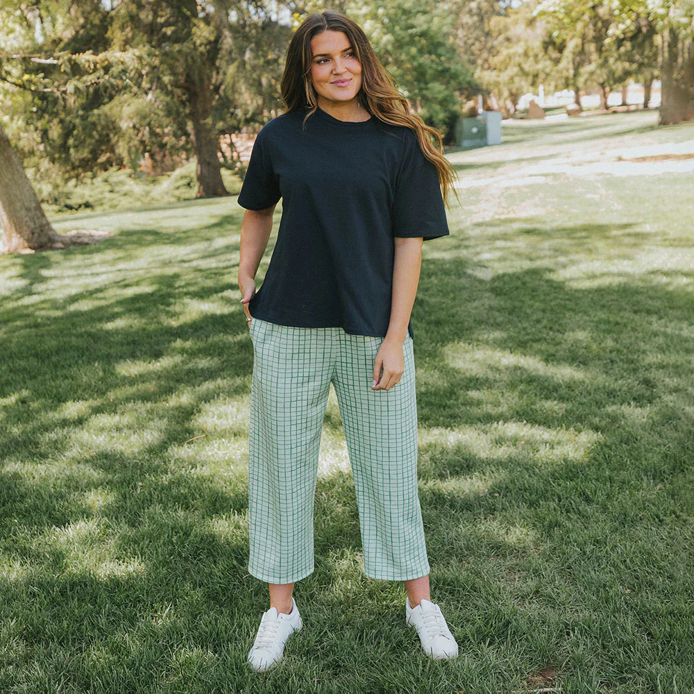 Tessa Trousers (Green Grid) - Image 6