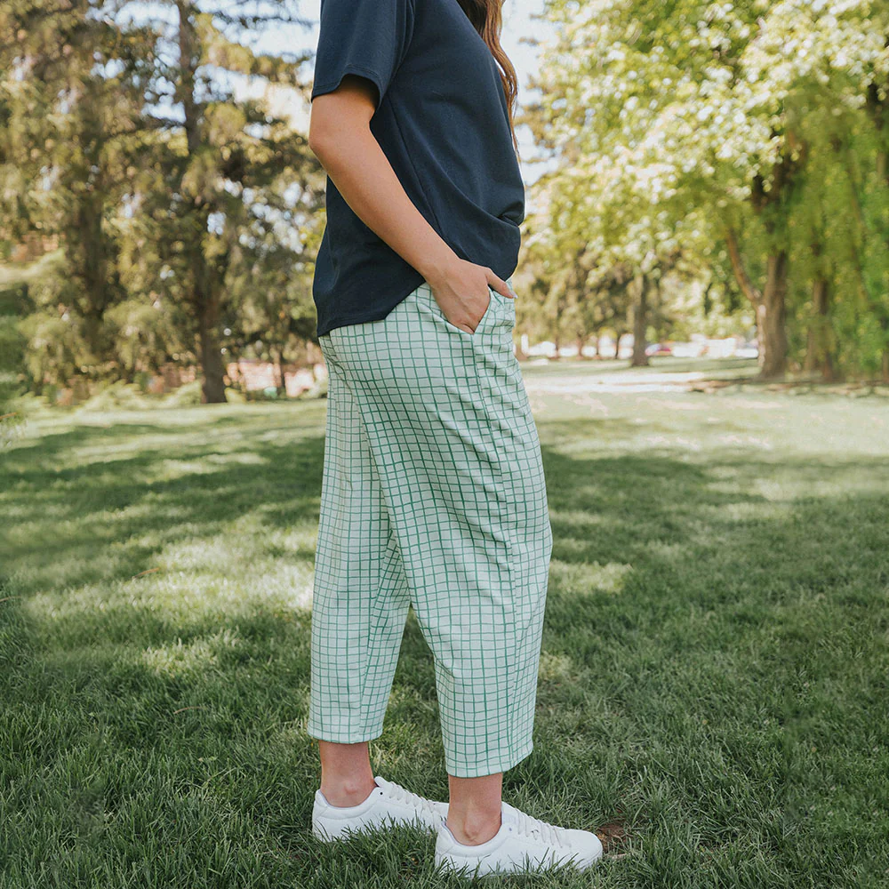 Tessa Trousers (Green Grid) - Image 8
