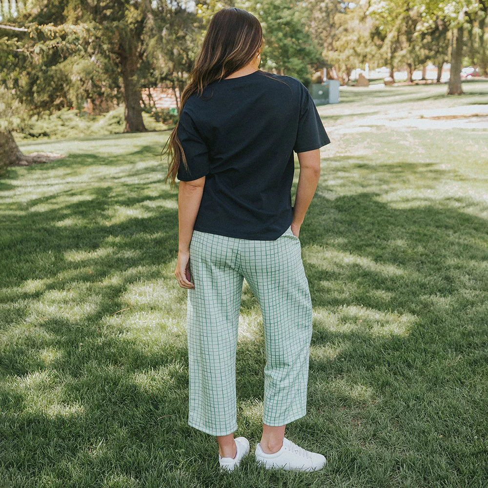Tessa Trousers (Green Grid) - Image 9