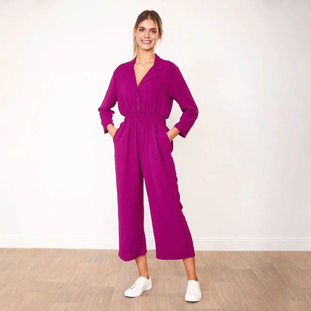 Thea Jumpsuit (Berry) - Image 3