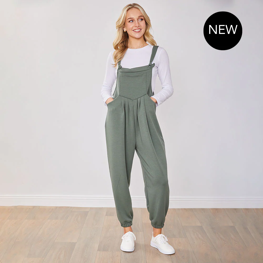 Tilly Dungaree (Khaki) - Image 10