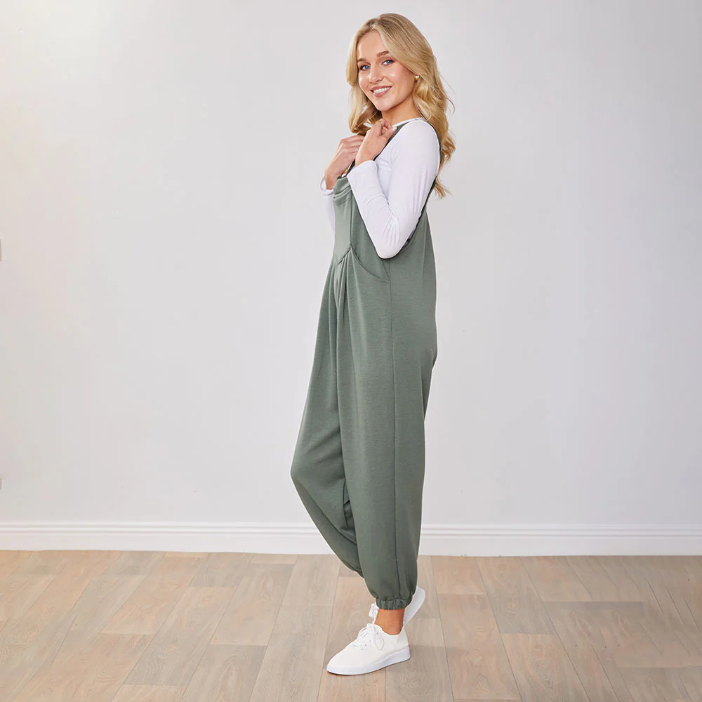 Tilly Dungaree (Khaki) - Image 3