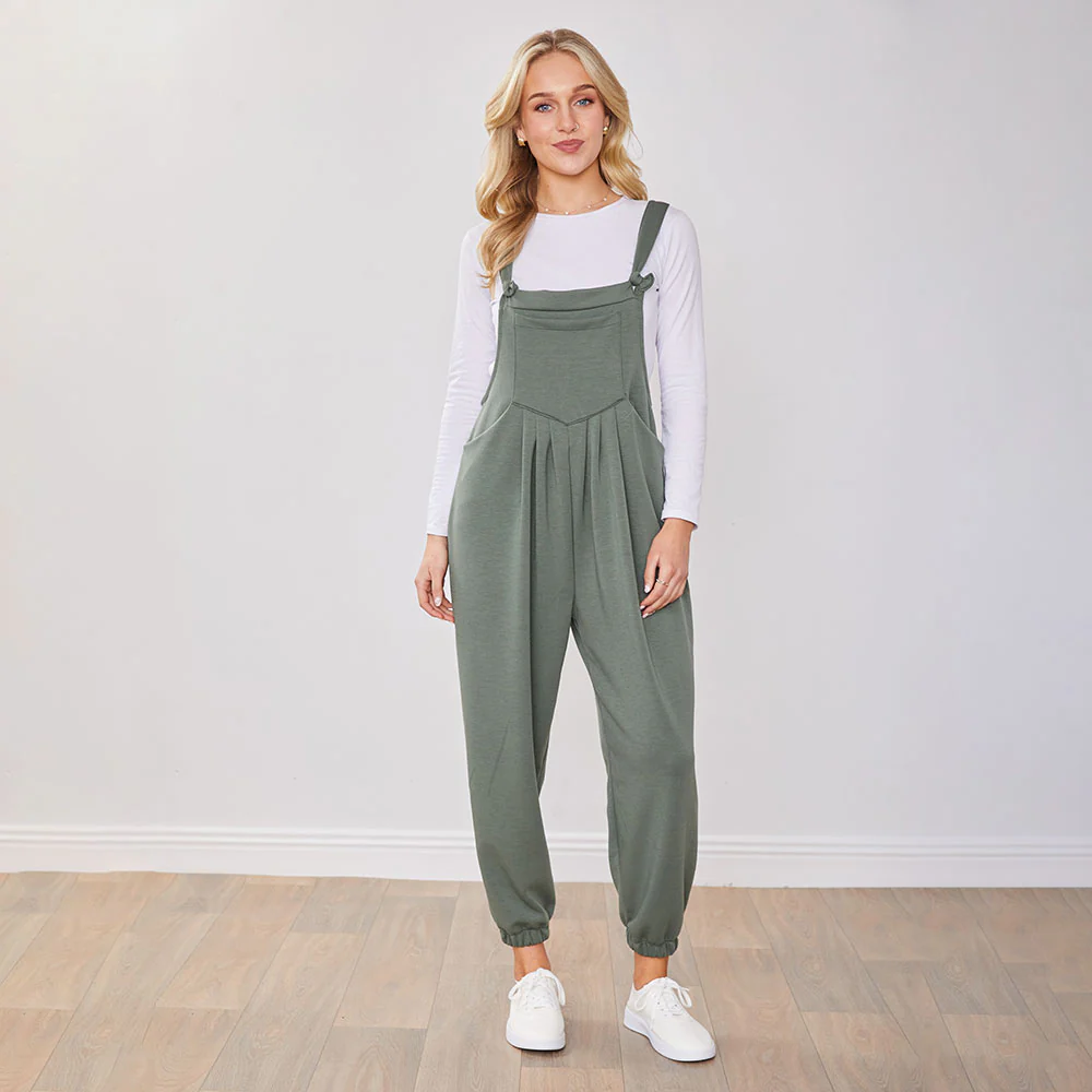 Tilly Dungaree (Khaki) - Image 4