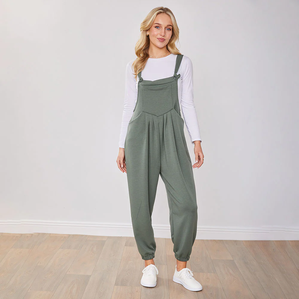 Tilly Dungaree (Khaki) - Image 6