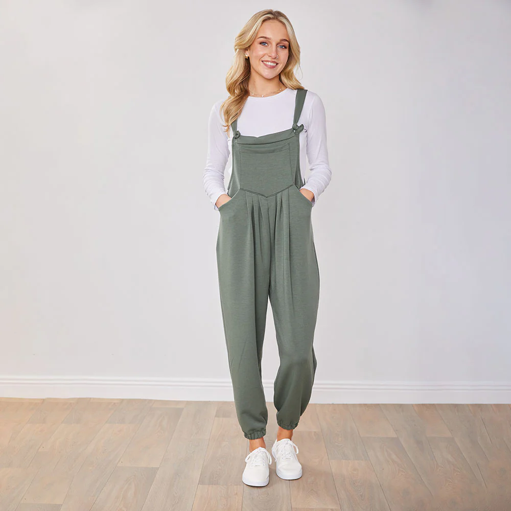 Tilly Dungaree (Khaki) - Image 7