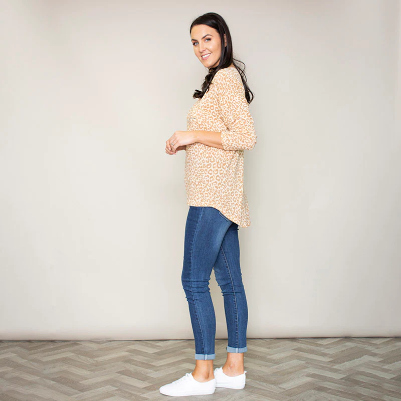 Garner Leopard Top (Apricot) - Image 2