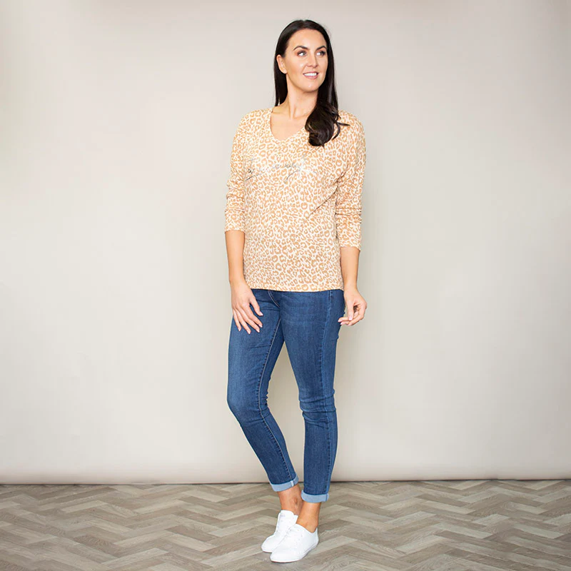 Garner Leopard Top (Apricot) - Image 5