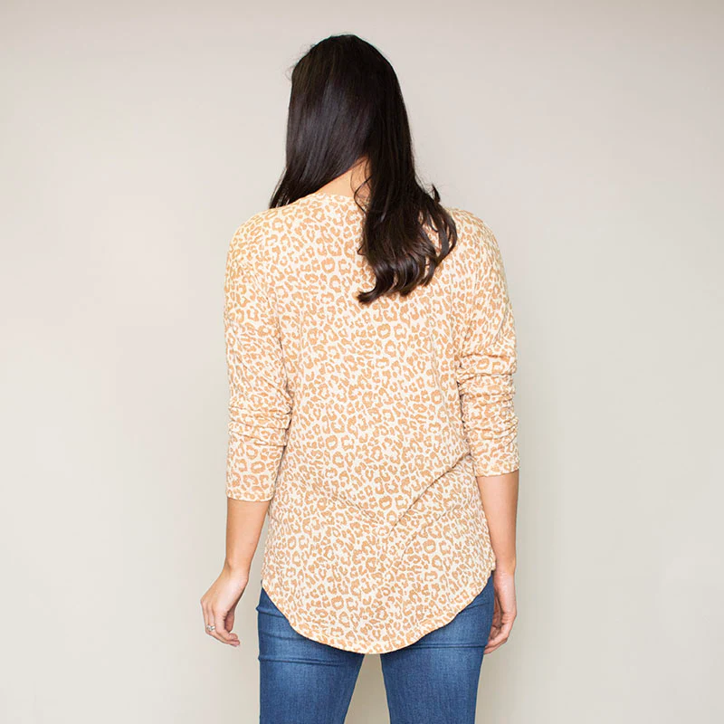 Garner Leopard Top (Apricot) - Image 6