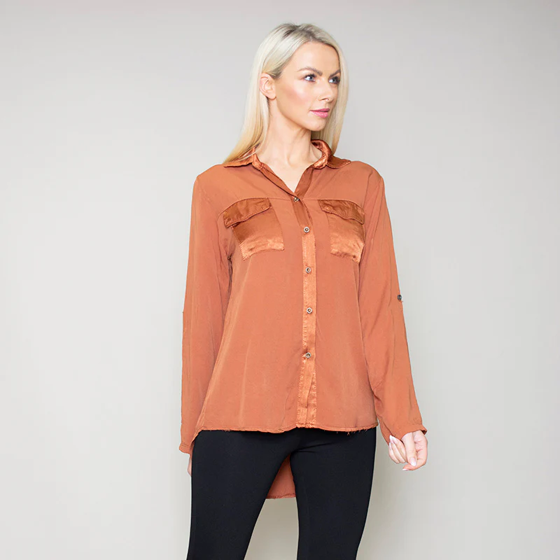 Carrie Pocket Shirt (Bronze) - Image 12