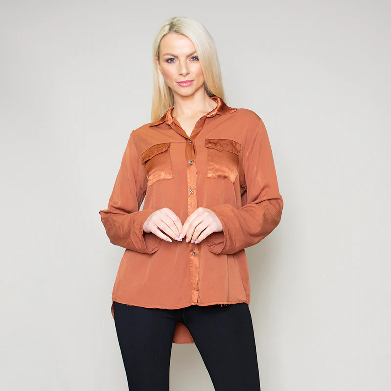 Carrie Pocket Shirt (Bronze) - Image 13