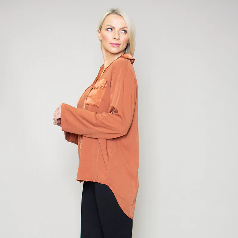 Carrie Pocket Shirt (Bronze) - Image 3