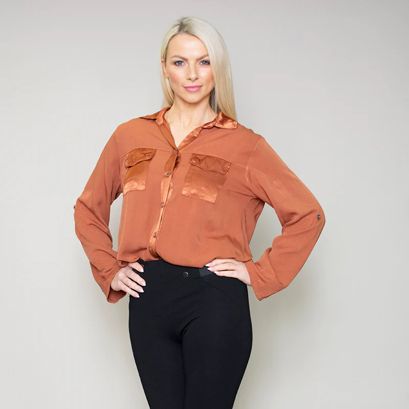 Carrie Pocket Shirt (Bronze) - Image 4