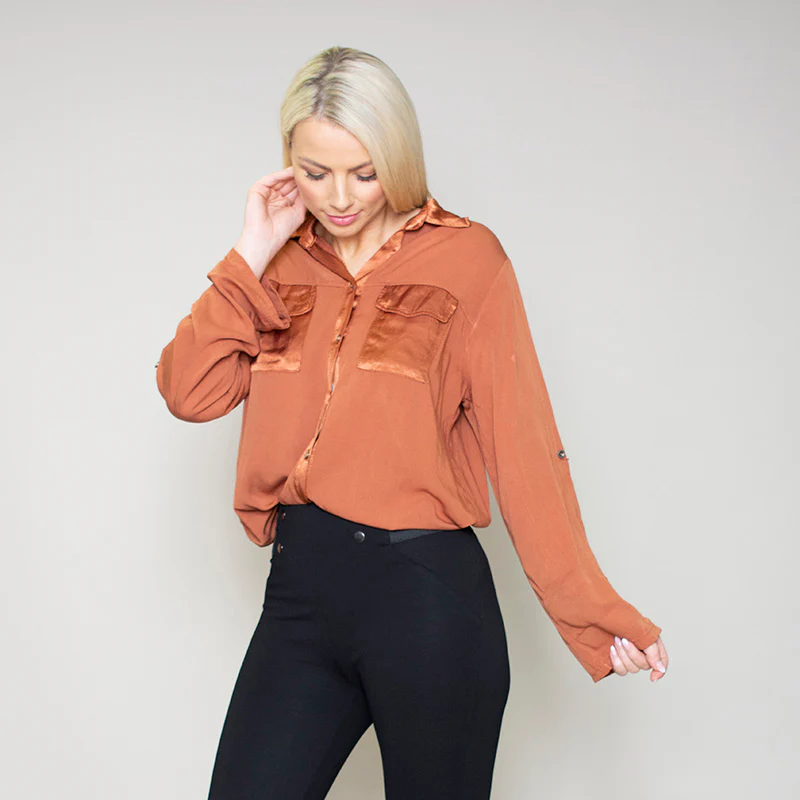 Carrie Pocket Shirt (Bronze) - Image 6