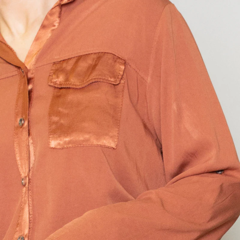 Carrie Pocket Shirt (Bronze) - Image 7