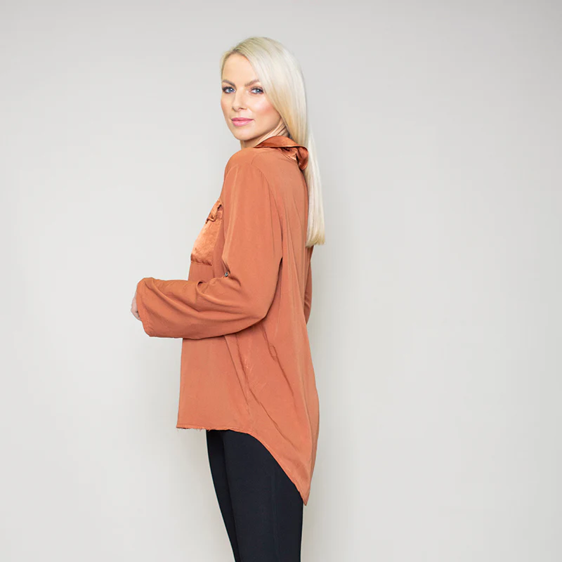 Carrie Pocket Shirt (Bronze) - Image 8