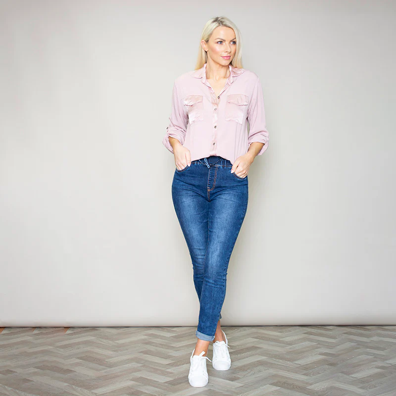Carrie Pocket Shirt (Rose) - Image 2
