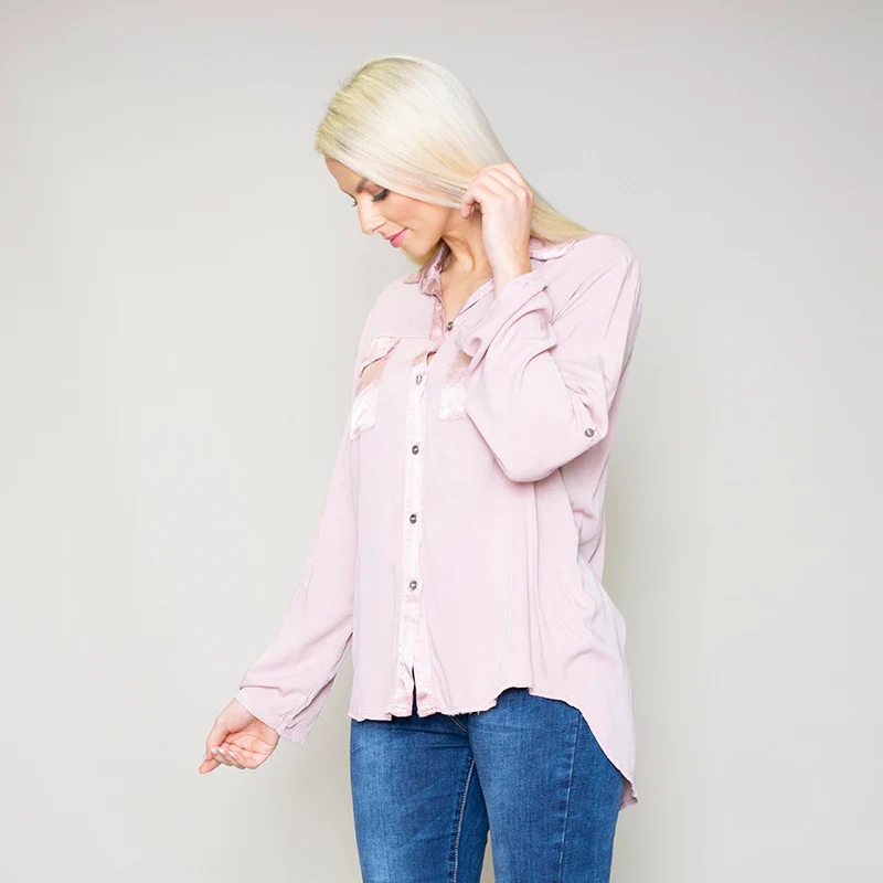Carrie Pocket Shirt (Rose) - Image 4