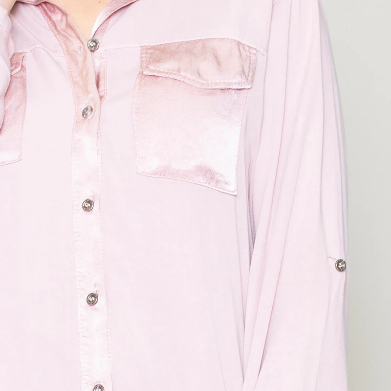 Carrie Pocket Shirt (Rose) - Image 5