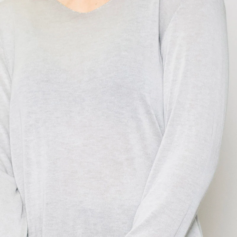 Lori Grey V Neck Jumper - Image 4