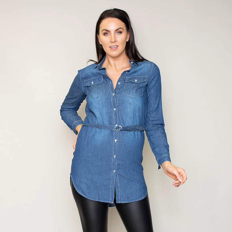 Delilah Shirt (True Blue) - Image 3